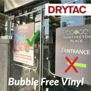drytac bubble free pvc vinyl for signs